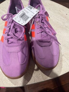 adidas Women's Purple Sneakers with Orange Stripes new size 9.5